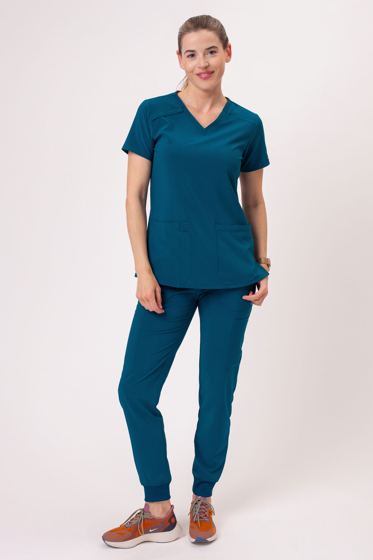 Women's Dickies EDS Essentials Jogger scrubs set caribbean blue