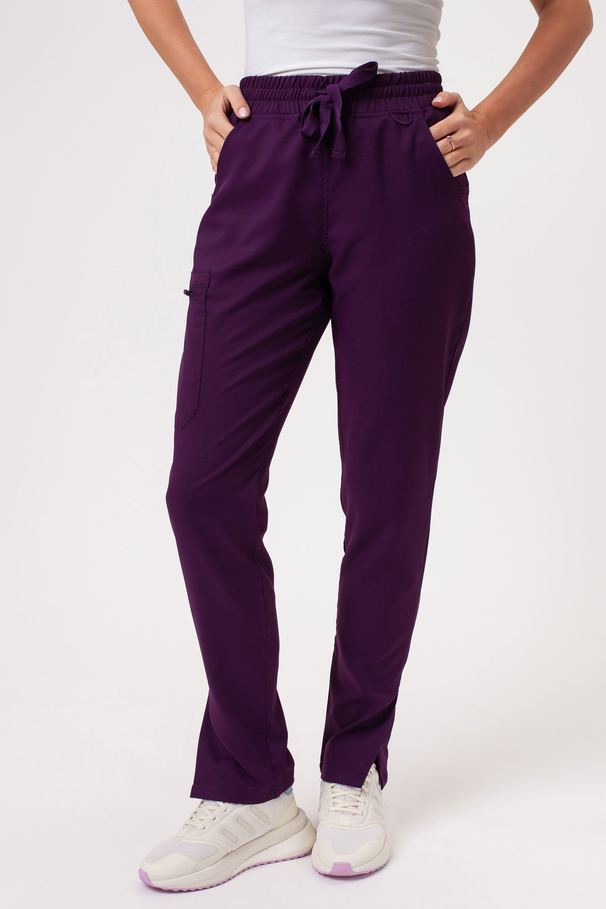 Women's Sunrise Lite Split scrub trousers eggplant