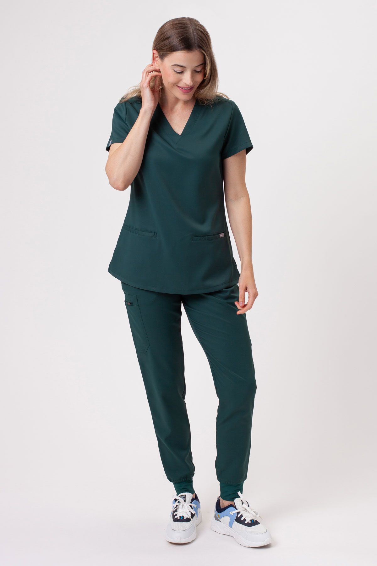 Women's Sunrise Lite Fit jogger scrub set bottle green