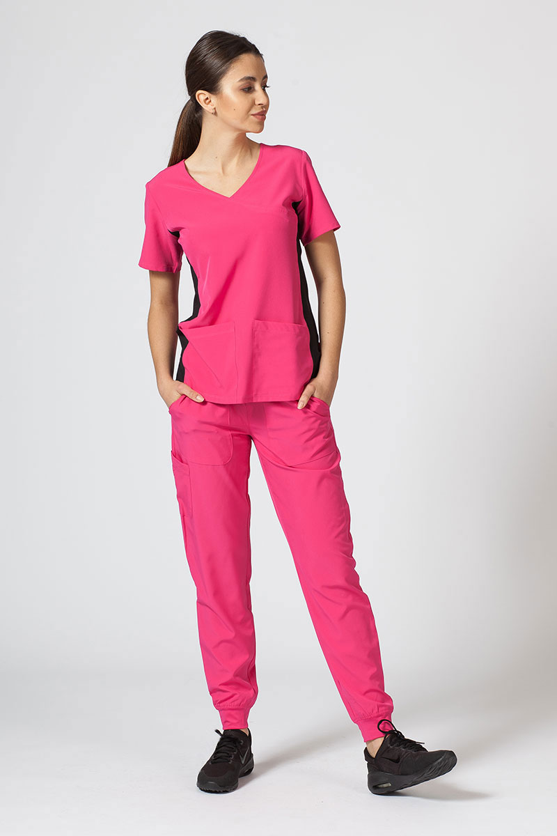 Women's Maevn Matrix Impulse scrubs set hot pink