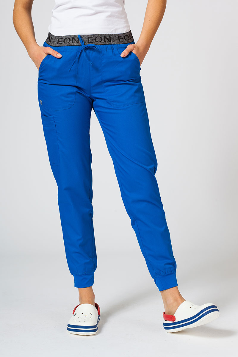Women's Maevn EON Sporty & Comfy jogger scrub trousers royal blue
