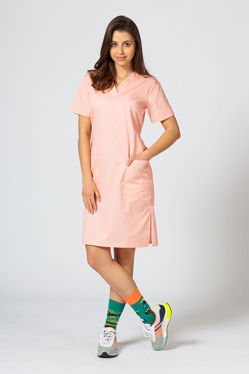 Women’s Sunrise Uniforms straight scrub dress blush pink