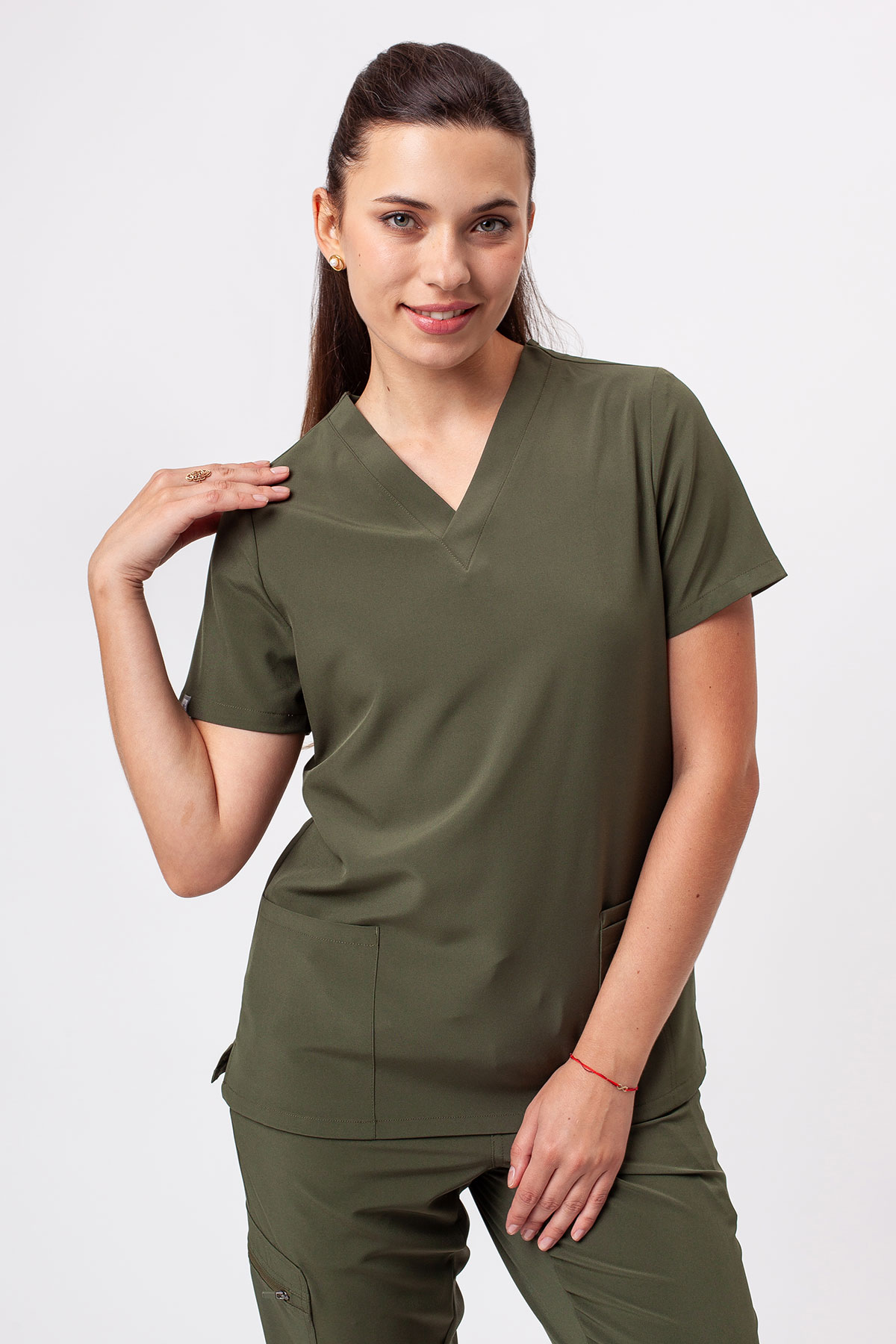 Women's Sunrise Move Pulse scrub top olive
