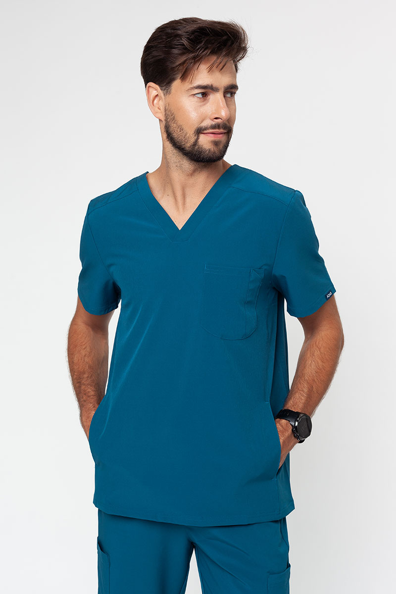Men s Adar Modern scrub top caribbean blue
