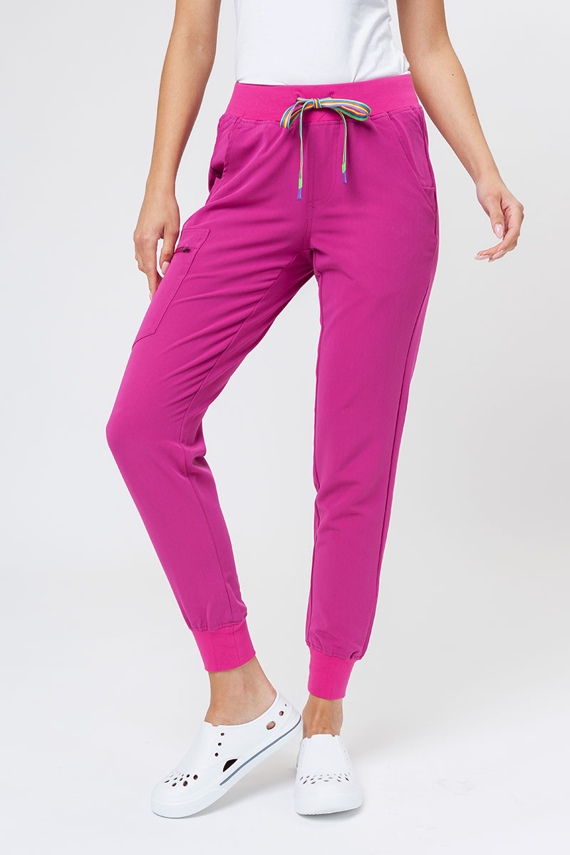 Women's Uniforms World 518GTK™ Avant Phillip On-Shift scrub trousers raspberry