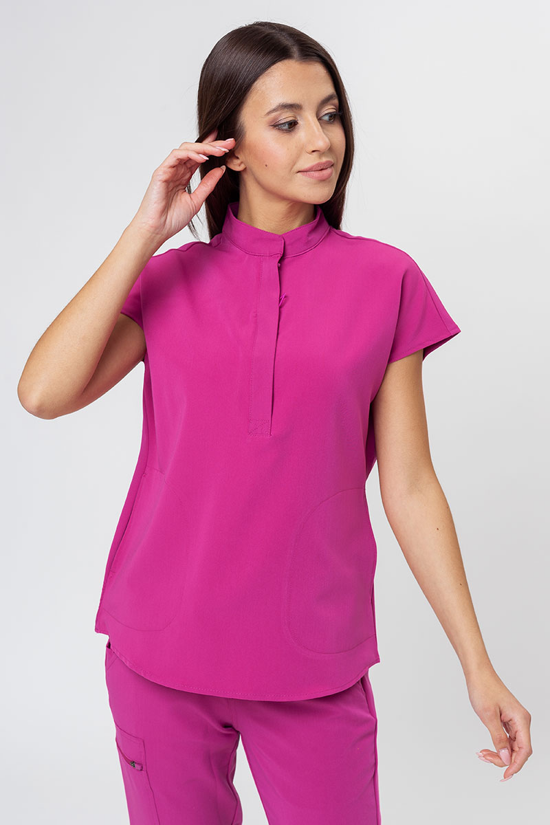 Women's Uniforms World 518GTK™ Avant On-Shift scrub top raspberry