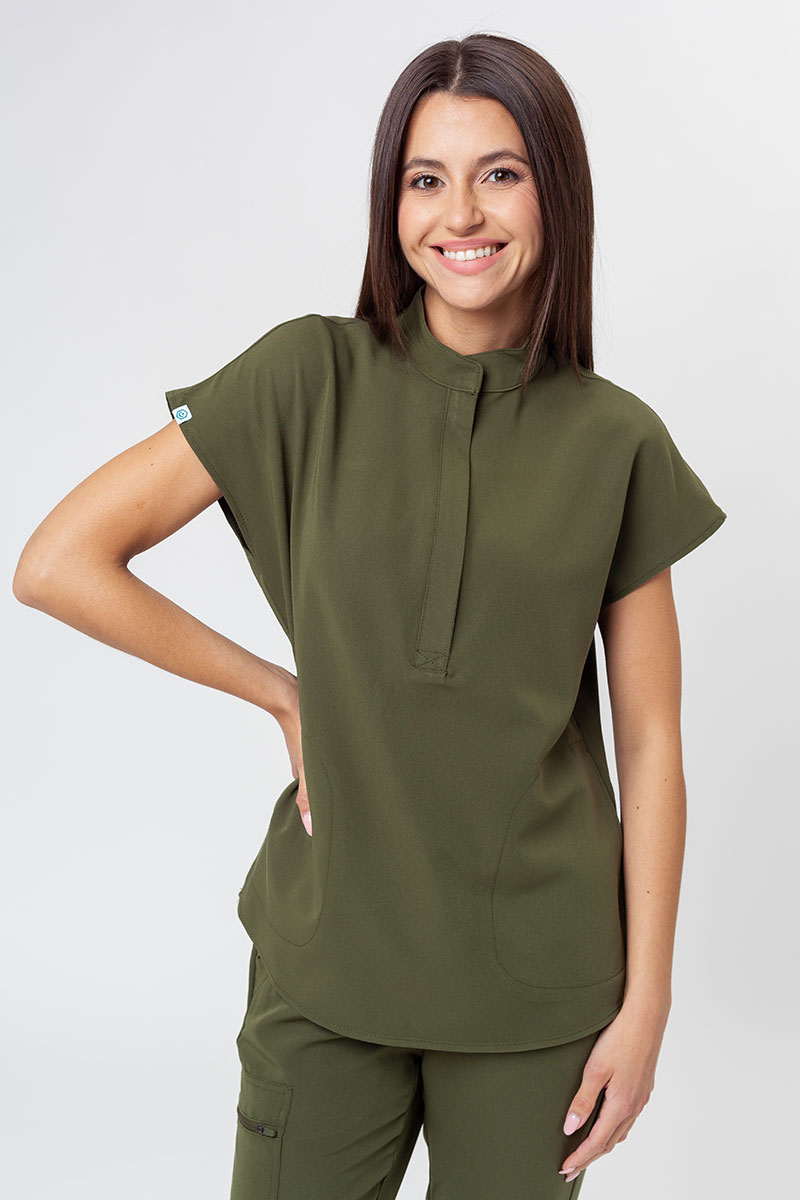 Women's Uniforms World 518GTK™ Avant On-Shift scrub top olive