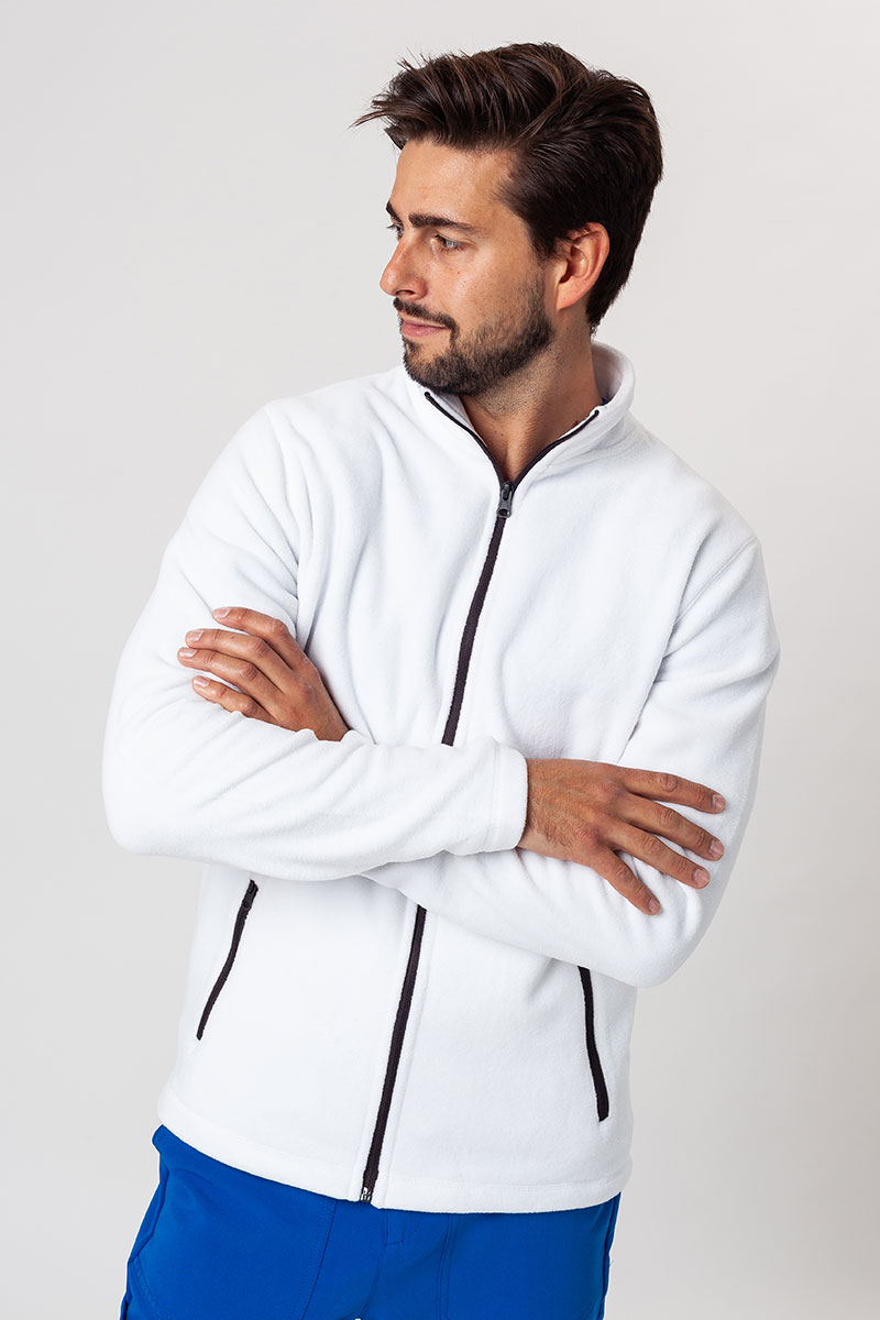 Men’s Malifni shift fleece top (GRS) white