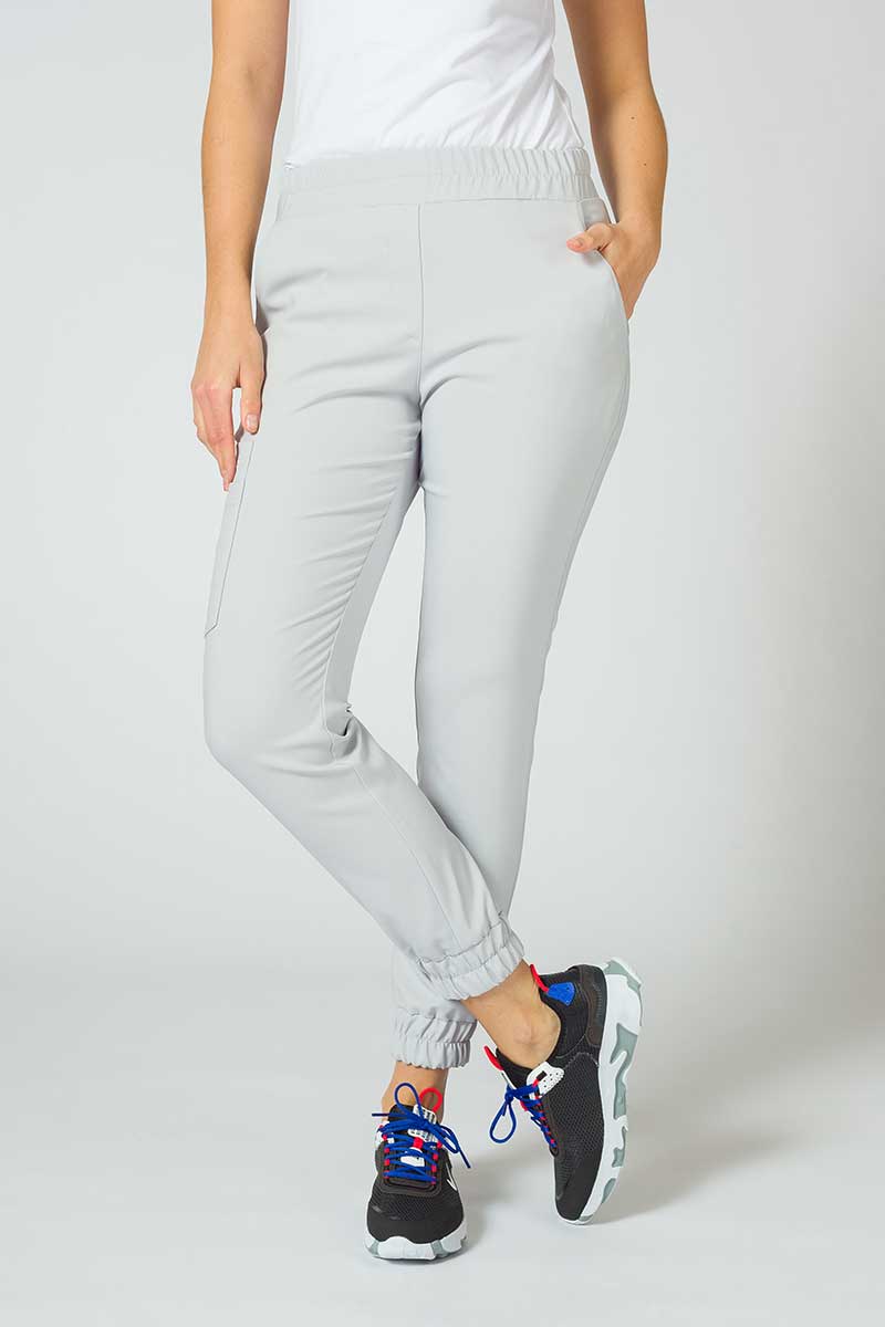 Women's Sunrise Uniforms Premium Chill jogger scrub trousers quiet gray