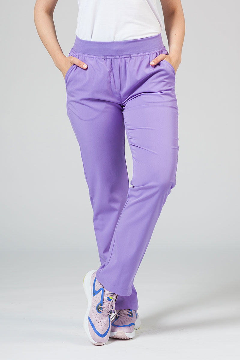 Women’s Adar Uniforms Leg Yoga scrub trousers lavender