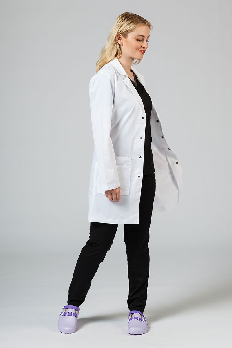 Women’s Adar Uniforms Snap lab coat (elastic) 
