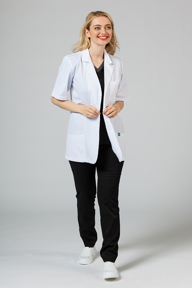 Women s Adar Uniforms Short Sleeve Consultation lab coat