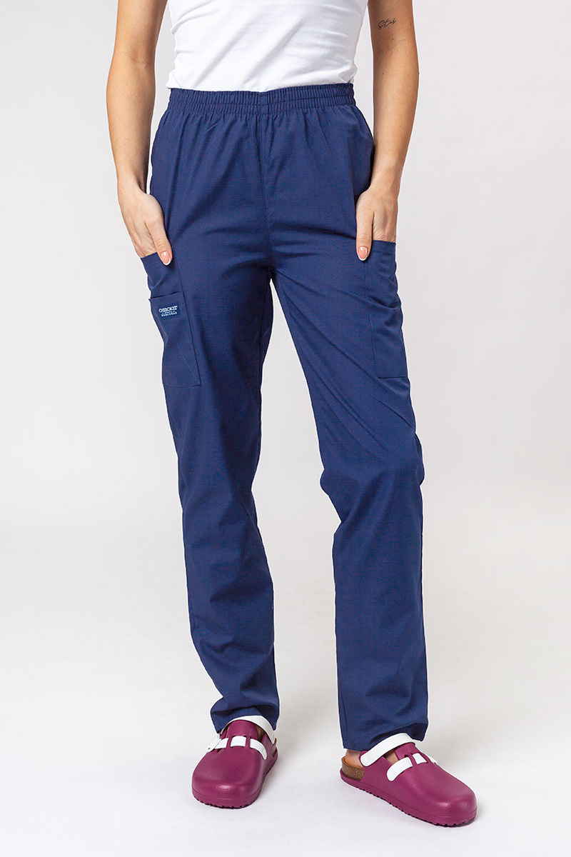 Women's Cherokee Originals Natural Rise scrub trousers true navy