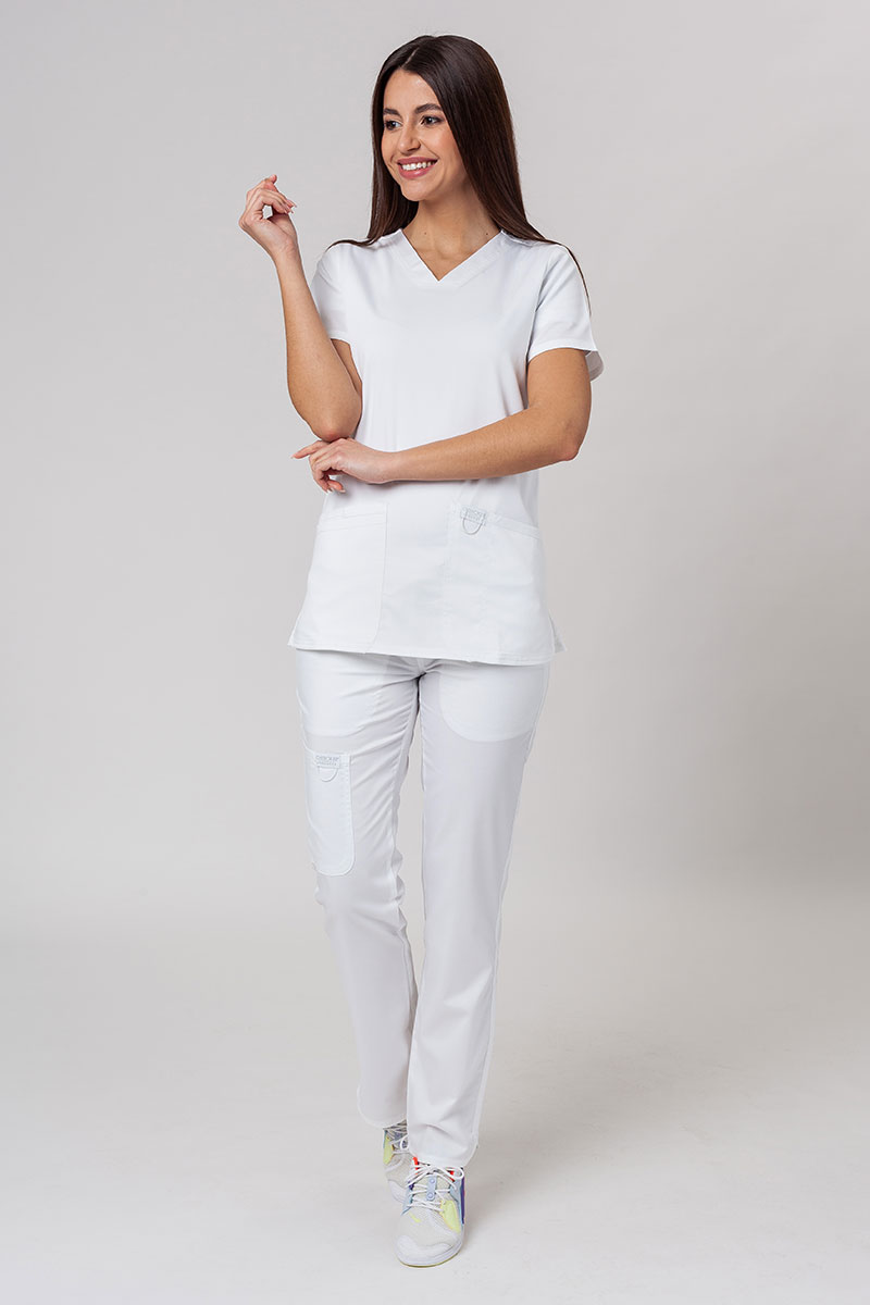 Women's Cherokee Revolution scrubs set (Soft top, Cargo trousers) white