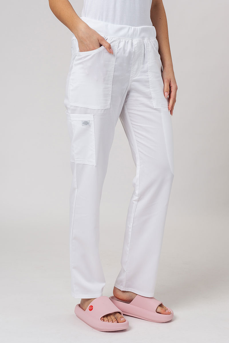 Women’s Dickies Balance Mid Rise scrub trousers white