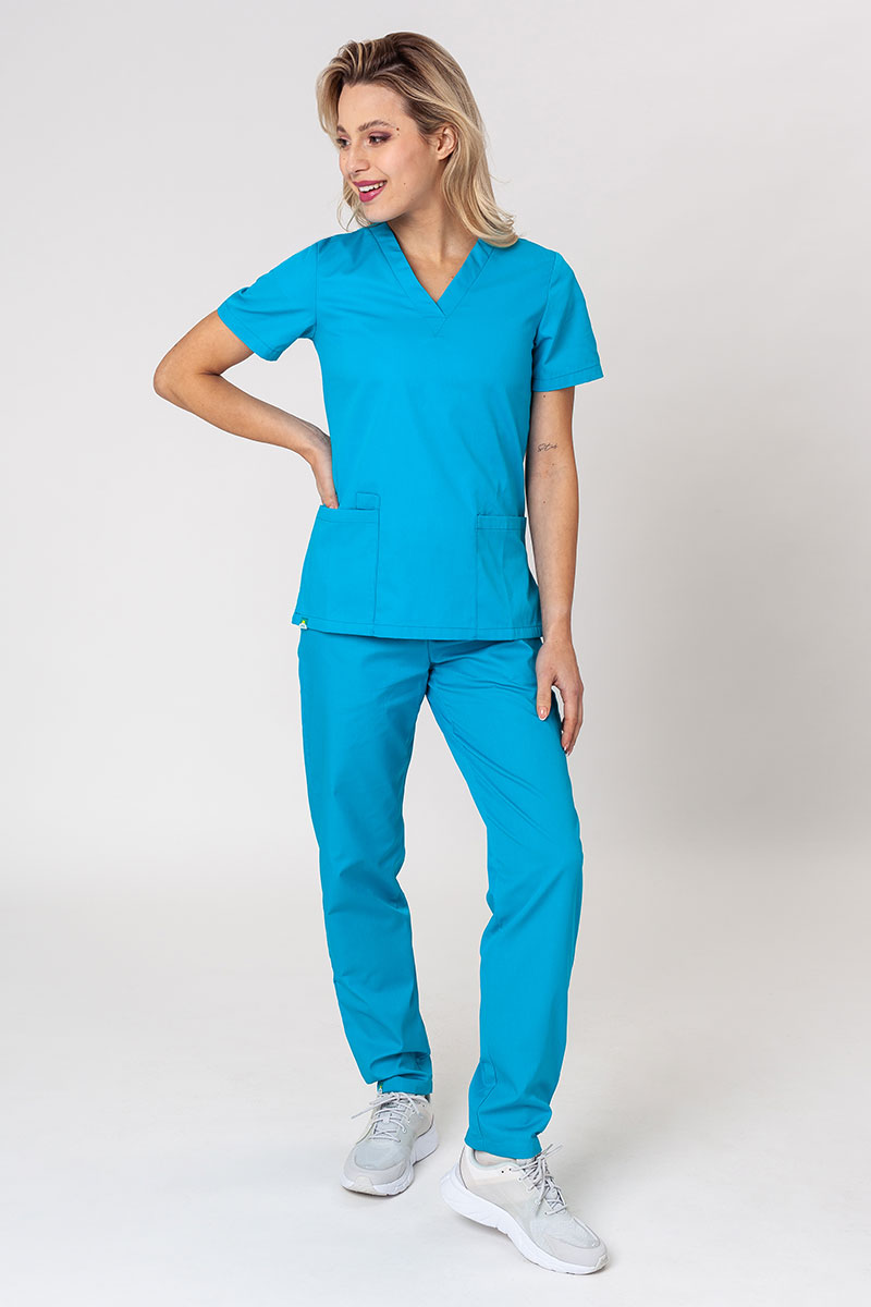 Reina Medical Uniforms 10698 - Men's V-neck with 2 side pocket stretch scrub  top