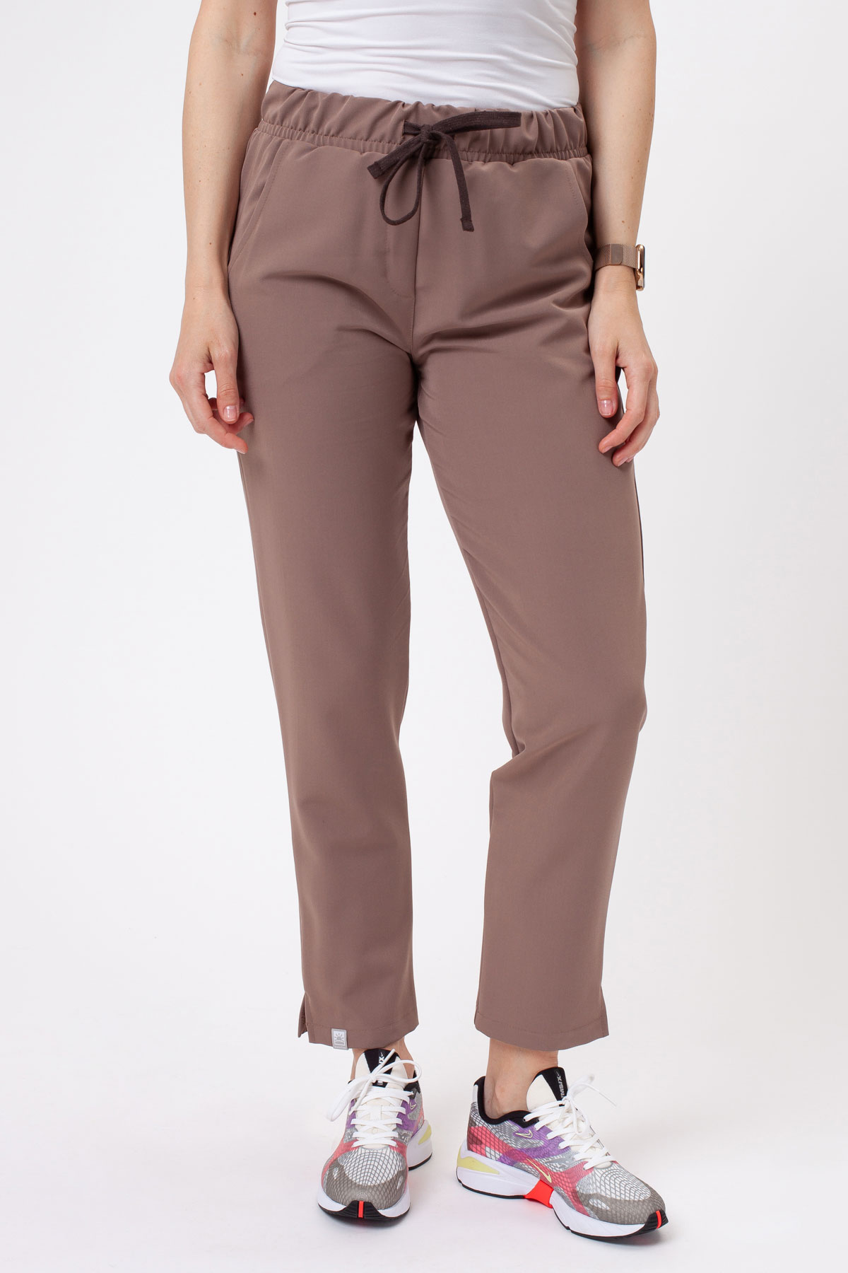 Women's Sunrise Uniforms Premium Pride scrub trousers cappuccino