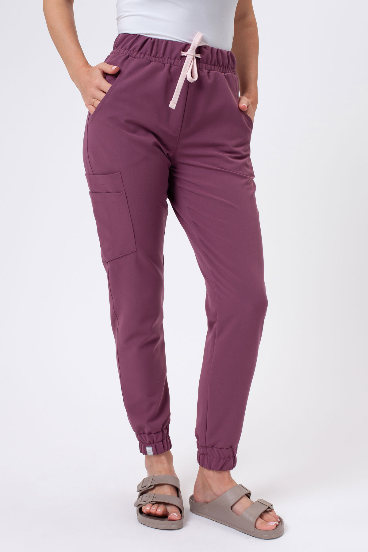 Women's Sunrise Uniforms Premium Vibe scrub jogger trousers grape