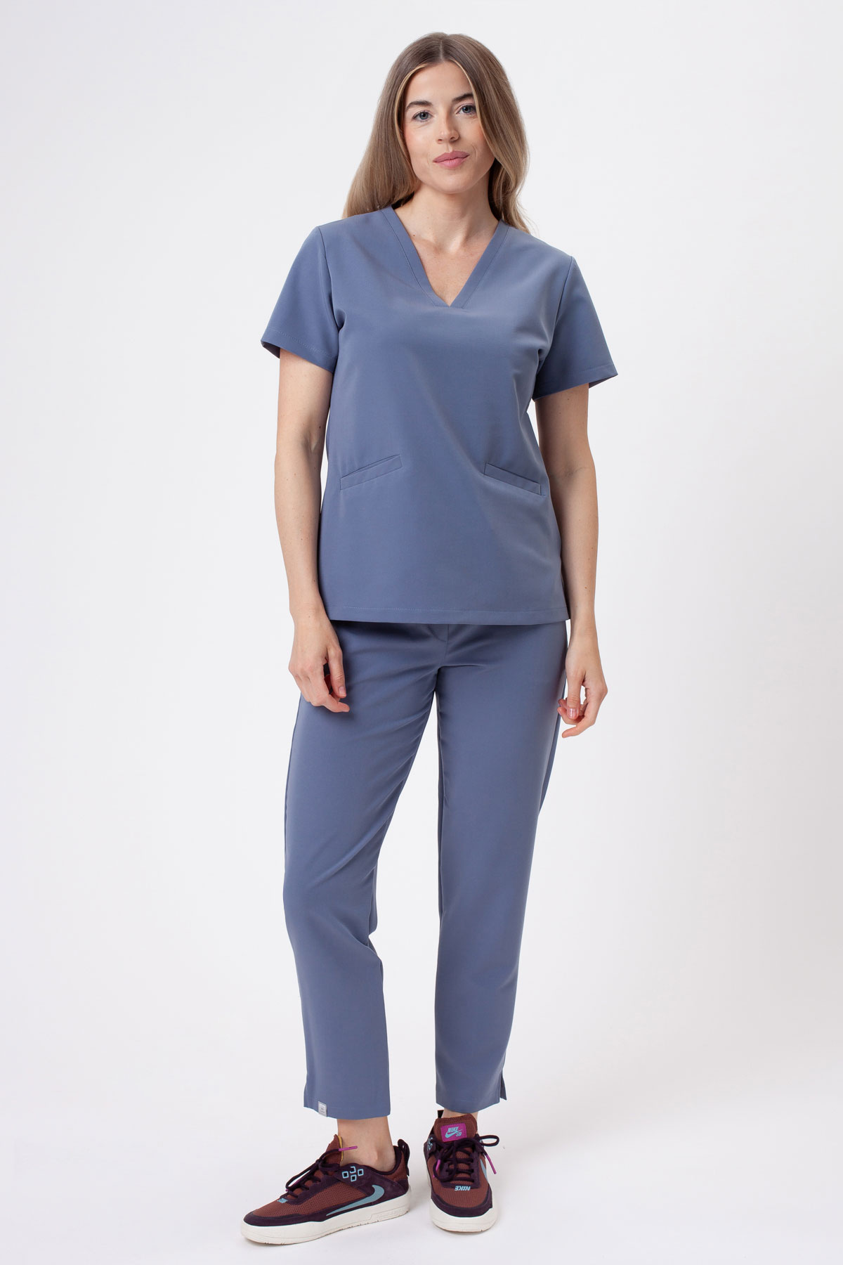 Women's Sunrise Uniforms Premium Pride scrubs set thunder