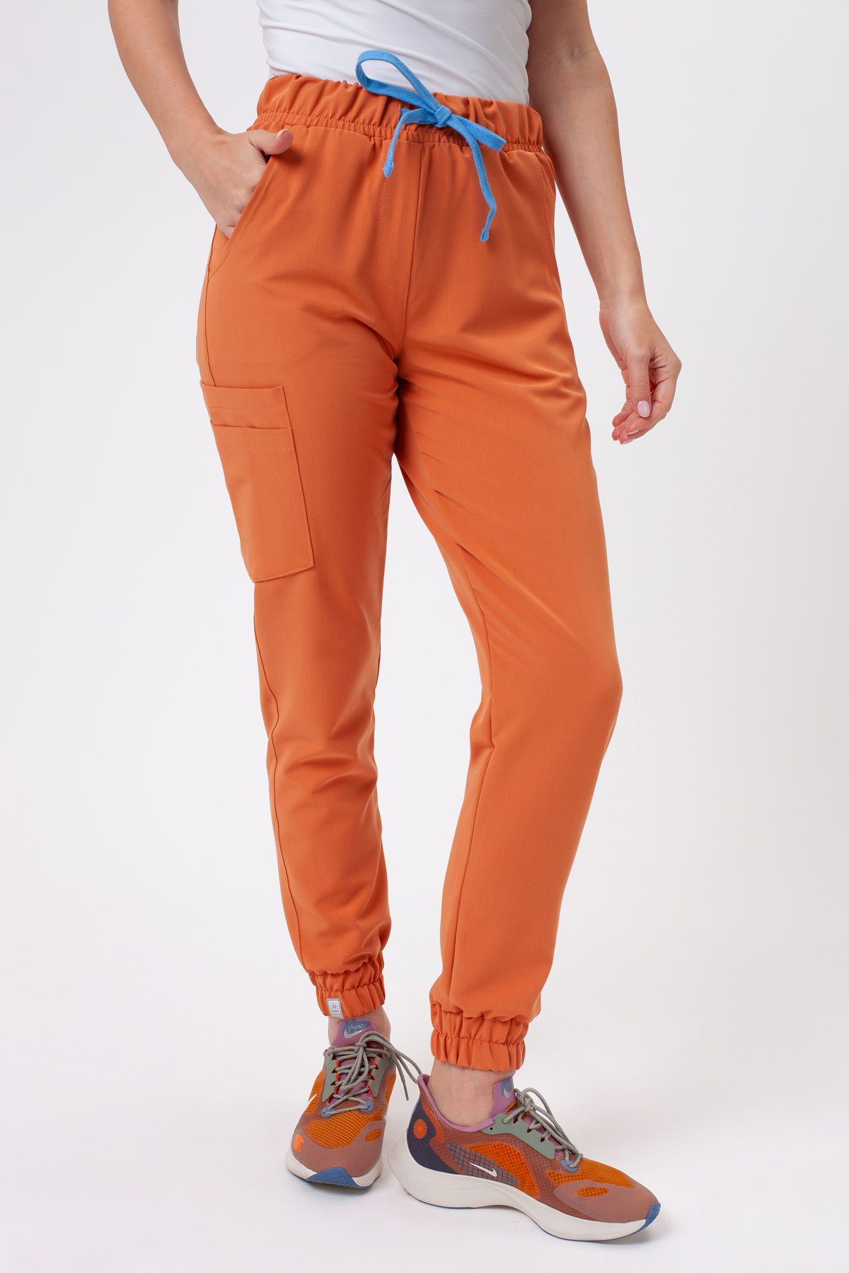 Women's Sunrise Uniforms Premium Vibe scrub jogger trousers caramel