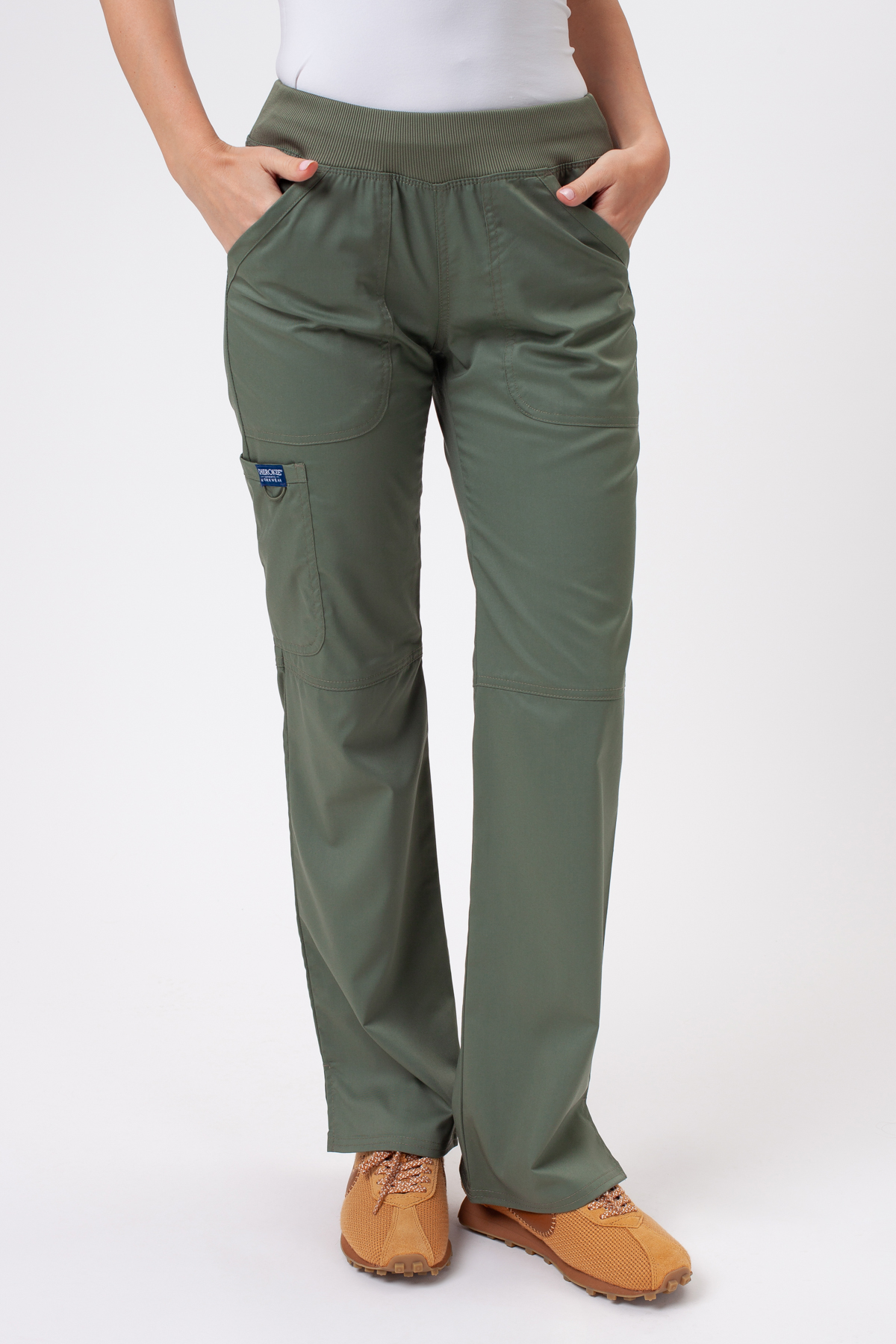 Women’s Cherokee Revolution Straight Leg scrub trousers olive