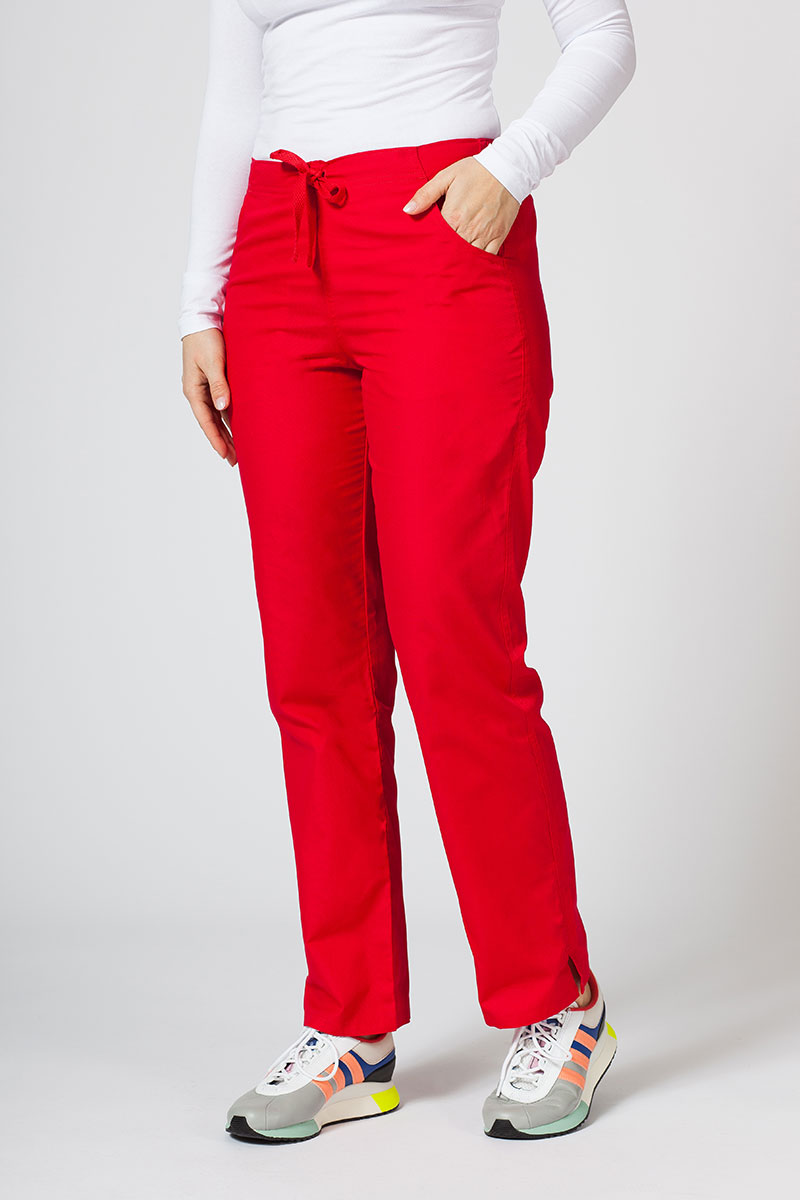 Women’s Maevn Red Panda scrub trousers red
