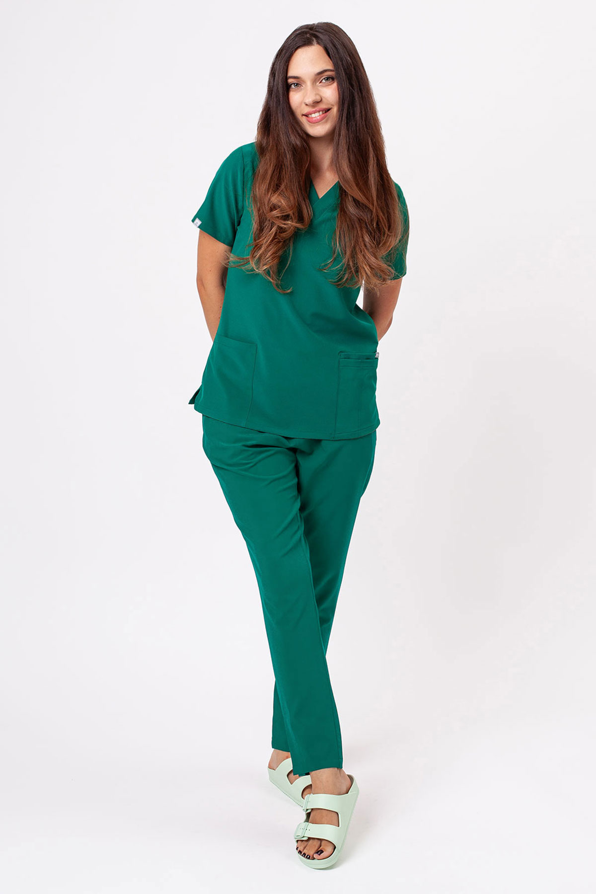 Women's Sunrise Move Line scrub set green