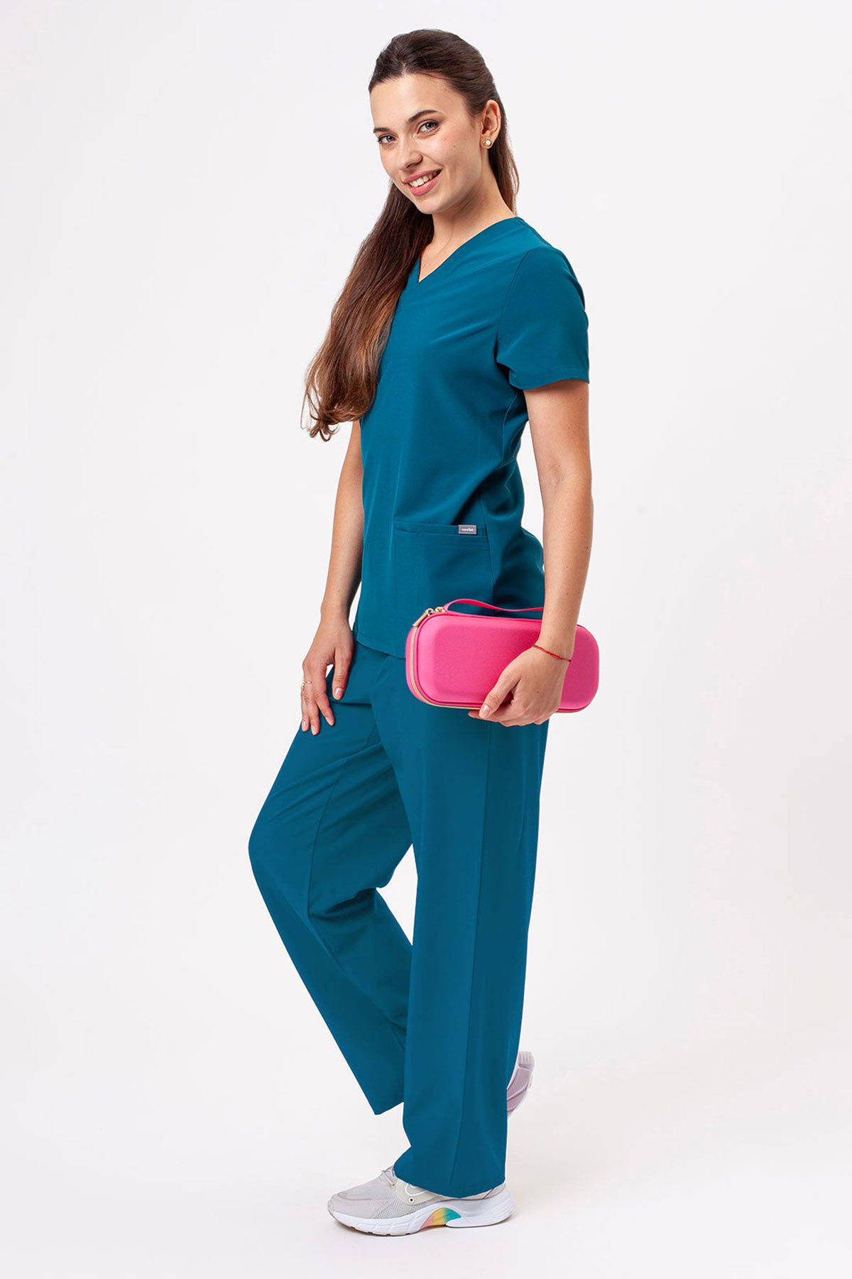 Women's Sunrise Move Zen scrub set caribbean blue