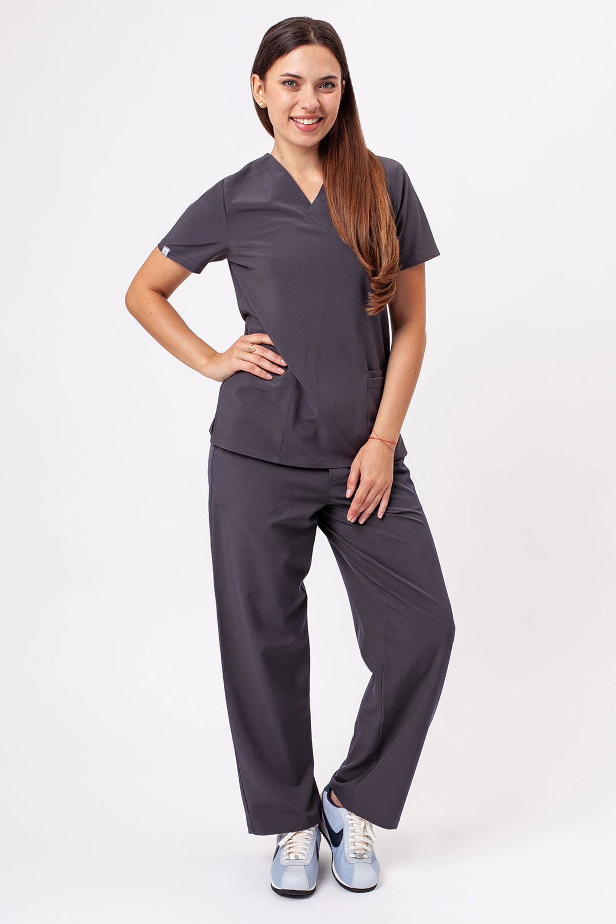 Women's Sunrise Move Zen scrub set pewter
