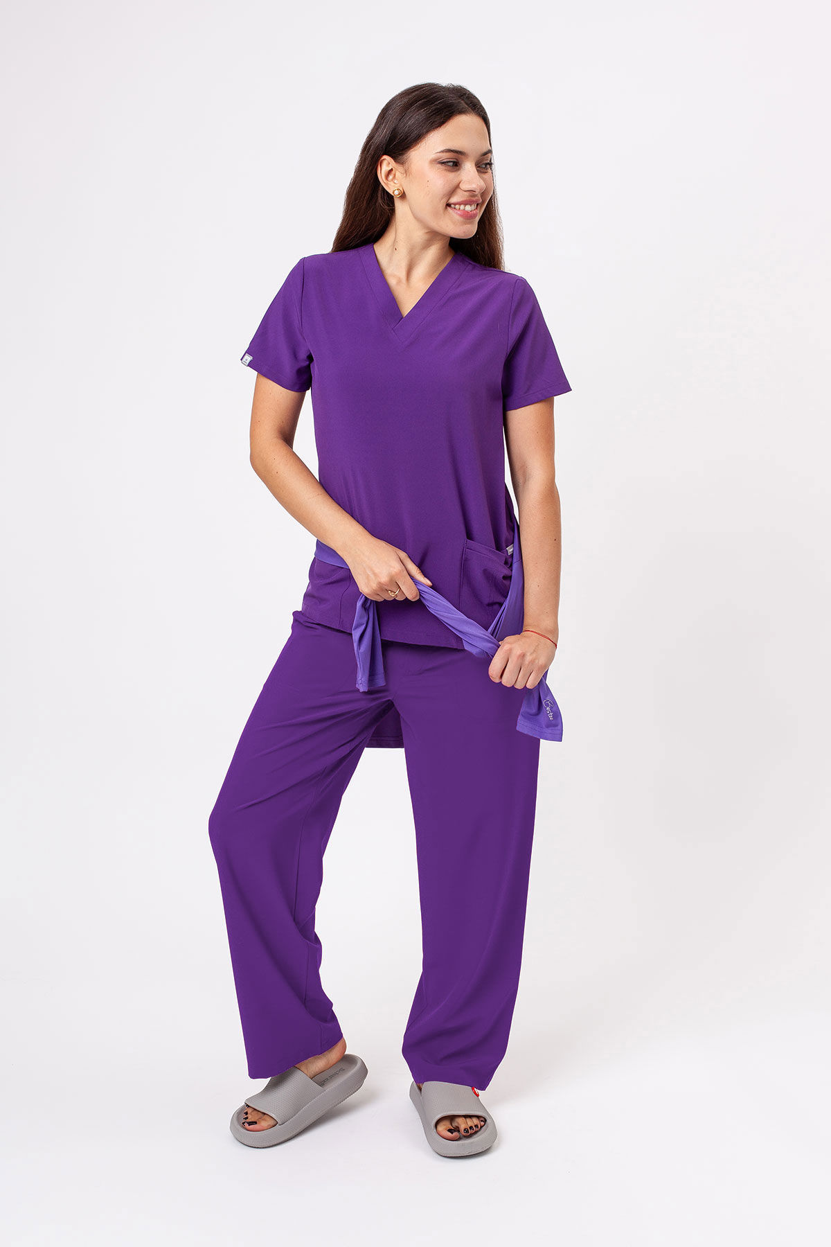 Women's Sunrise Move Zen scrub set purple