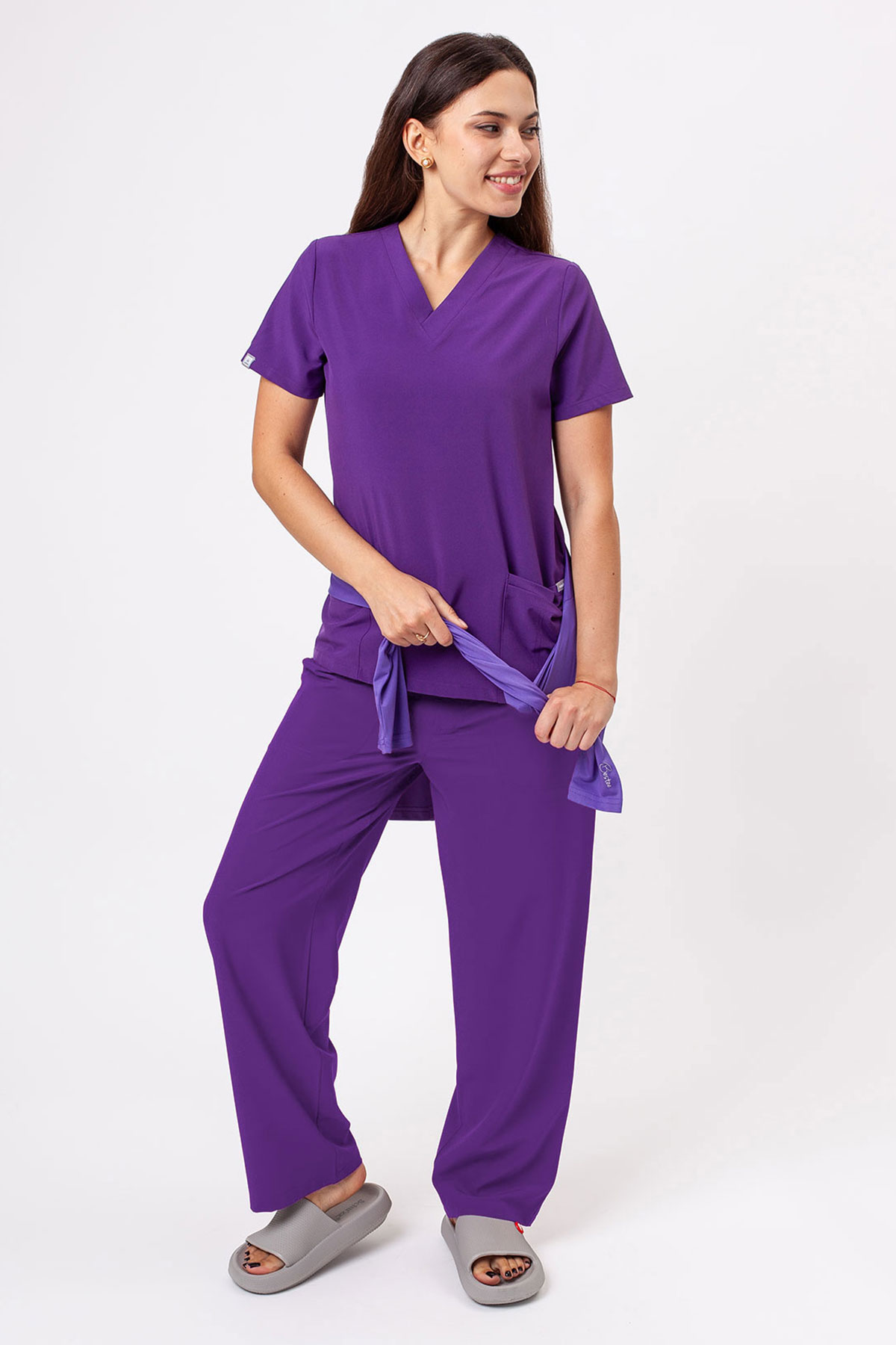 Women's Sunrise Move Zen scrub set purple