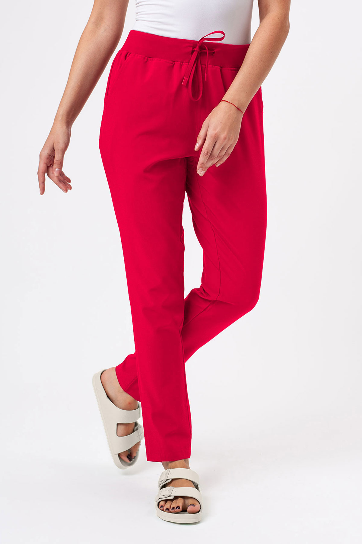 Women's Sunrise Move Line scrub trousers raspberry