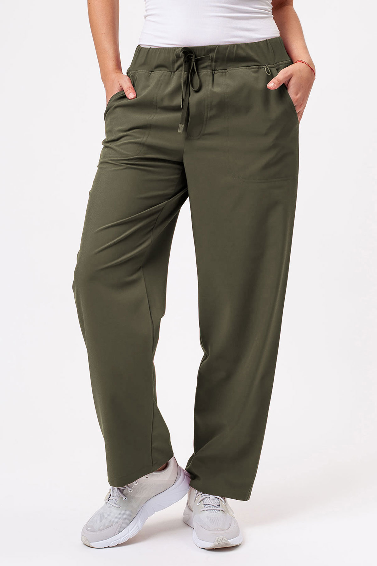 Women's Sunrise Move Zen scrub trousers olive
