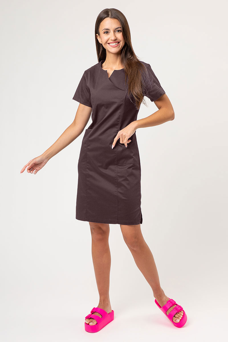 Sunrise Uniforms Charm scrub dress choco
