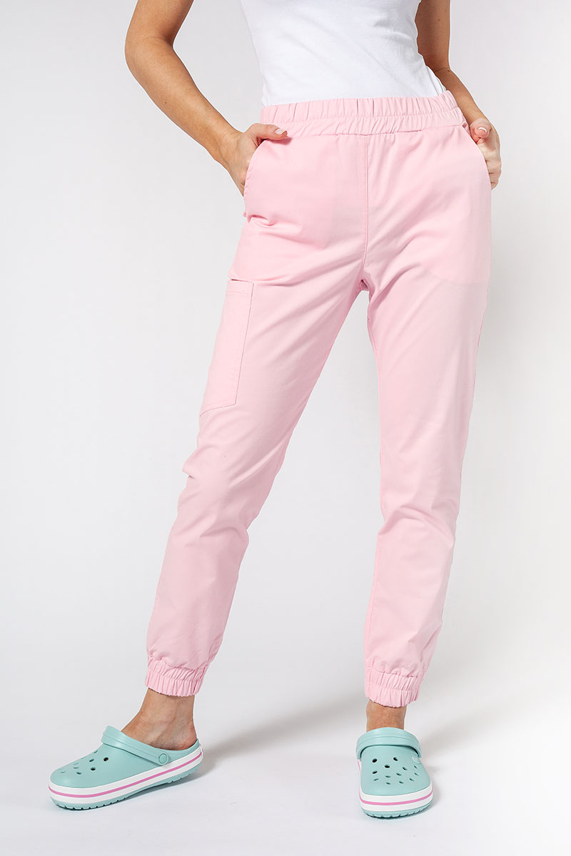 Women’s Sunrise Uniforms Active Air jogger scrub trousers blush pink