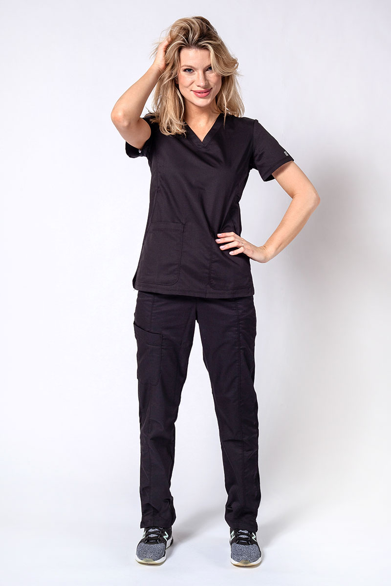 Women's Maevn EON Sport Sporty & Comfy classic scrubs set black