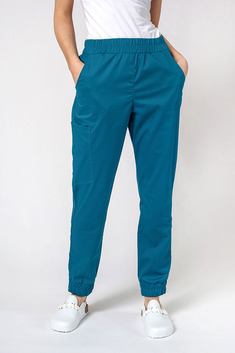 Women’s Sunrise Uniforms Active Air jogger scrub trousers caribbean blue