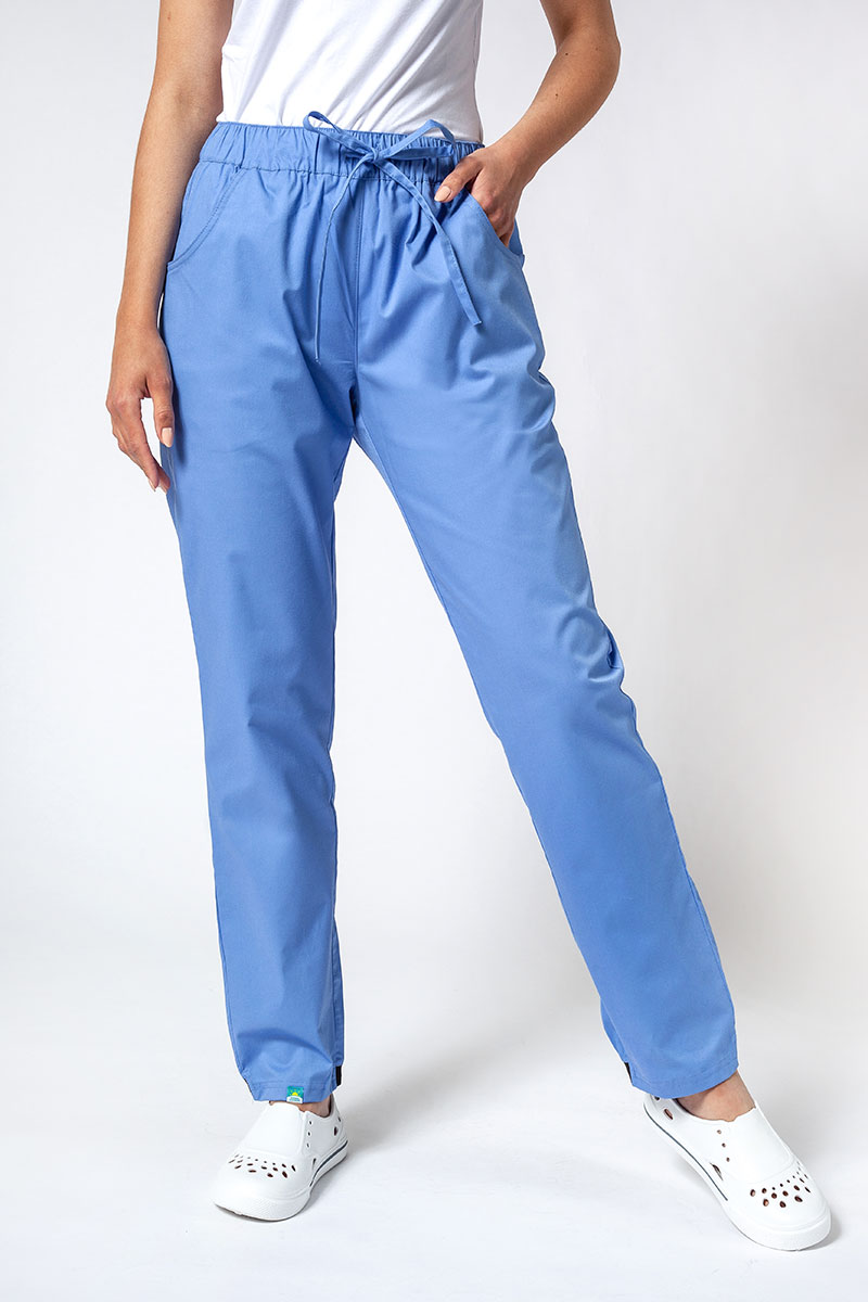 Women's Sunrise Uniforms Active Loose scrub trousers ceil blue