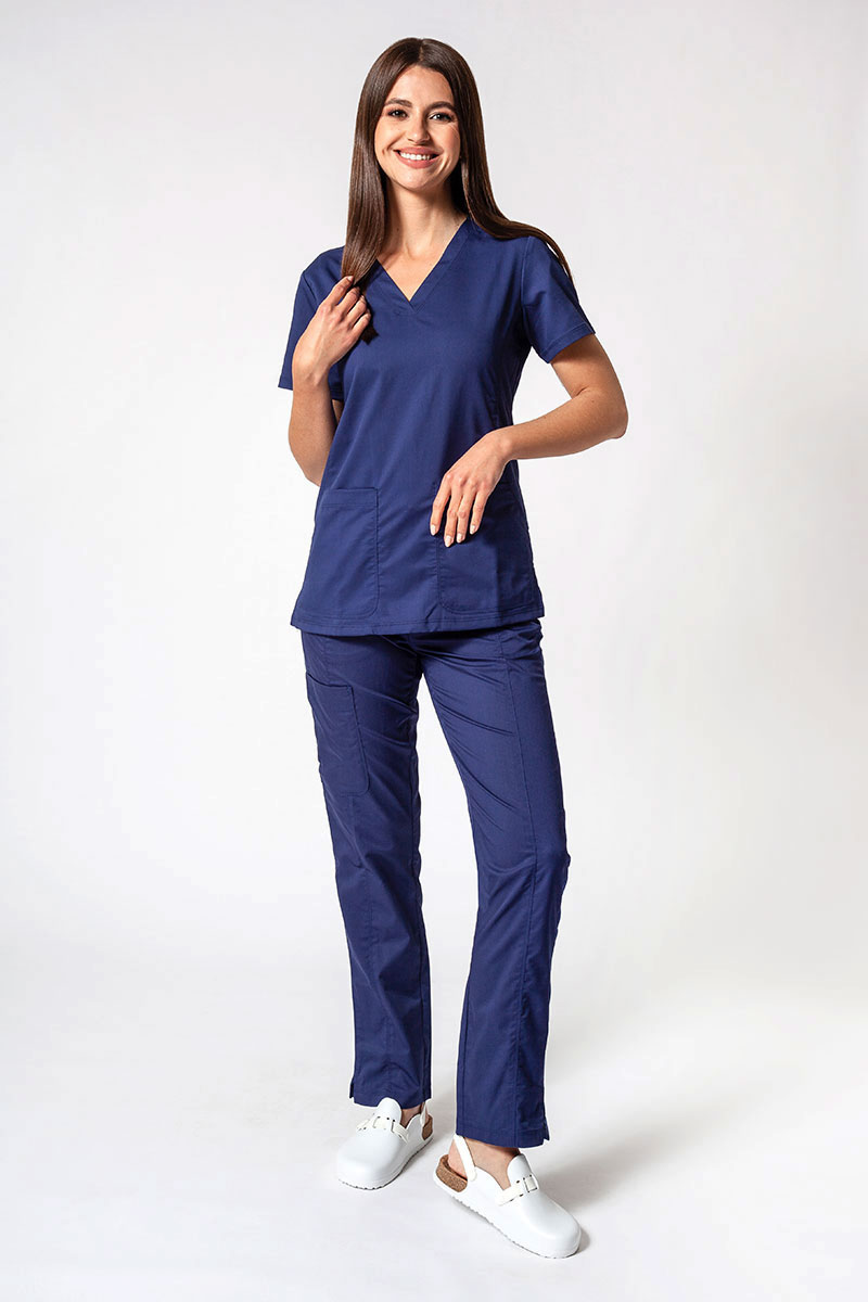 Women's Maevn EON Sport Sporty & Comfy classic scrubs set navy