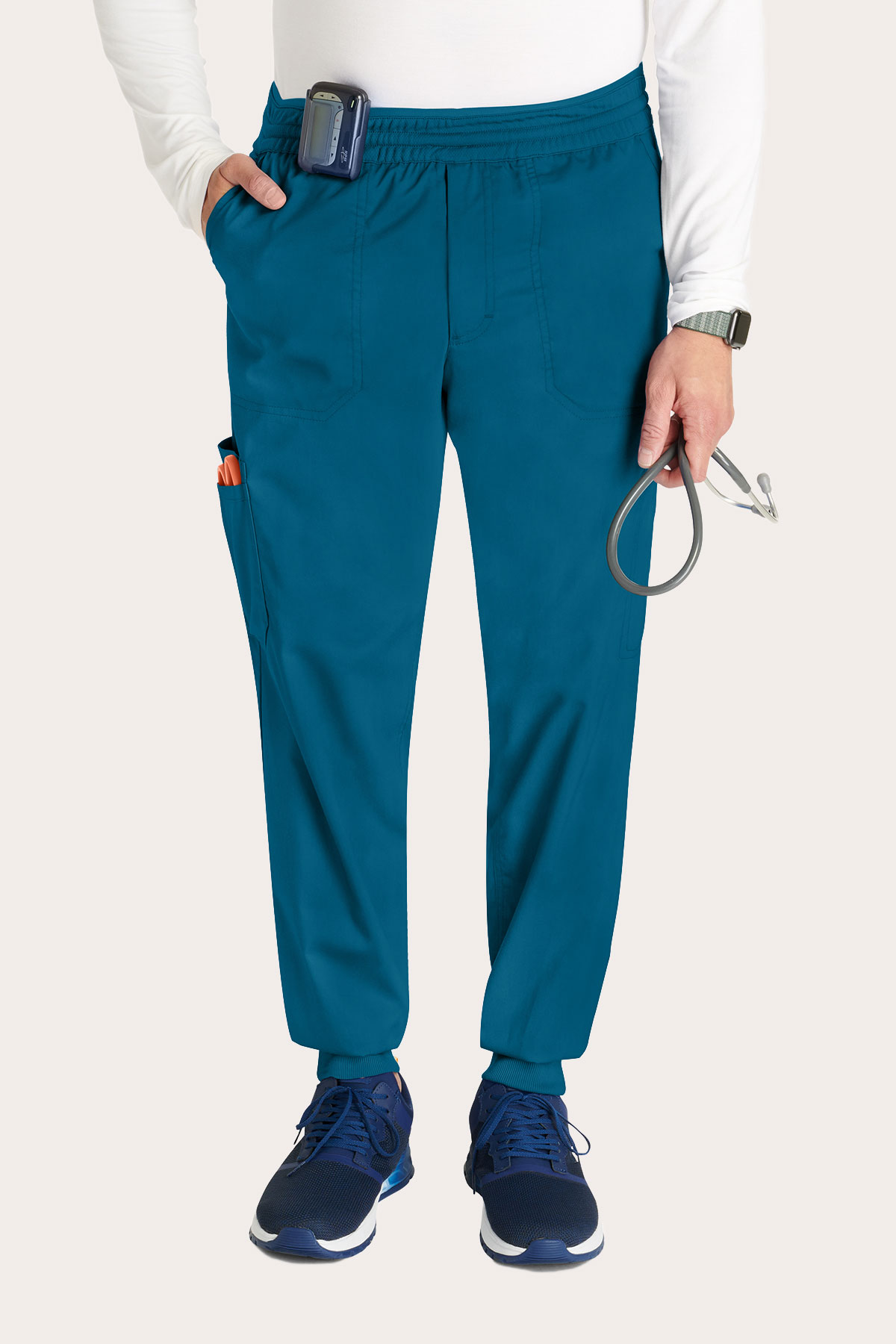 Men’s Cherokee Revolution Jogger scrub trousers caribbean blue