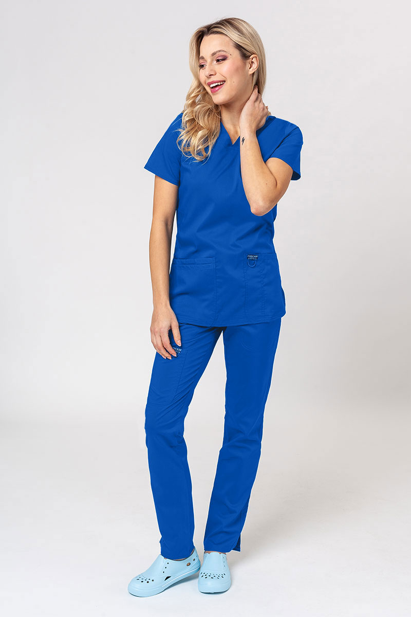 Women's Cherokee Revolution scrubs set Cargo royal blue