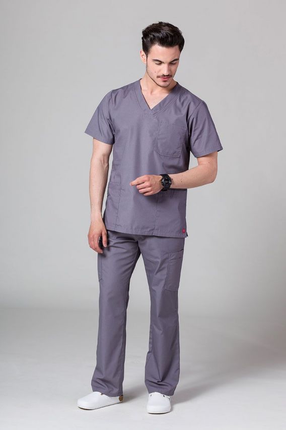 Men's Maevn Red Panda scrubs set pewter-1