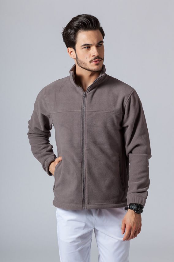 Men’s Malfini Fleece top grey-1