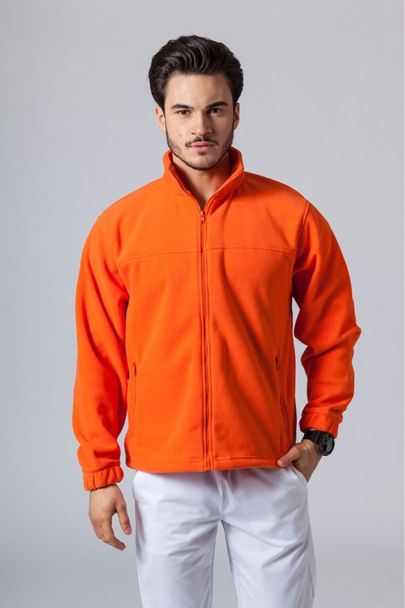 Men’s Malfini Fleece top orange-1