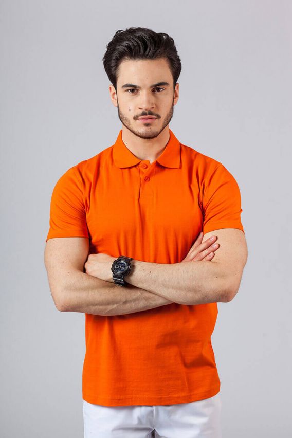Men’s Malfini Single Jersey polo shirt orange-1