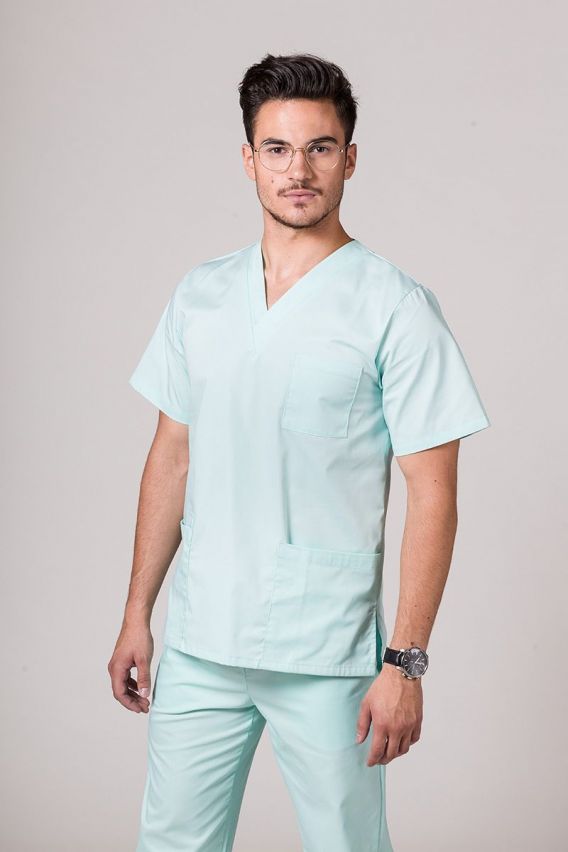 Men's Sunrise Uniforms Basic Standard scrub top mint-1