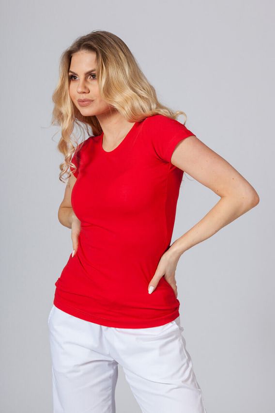 Women’s Malfini t-shirt with short sleeve red-1