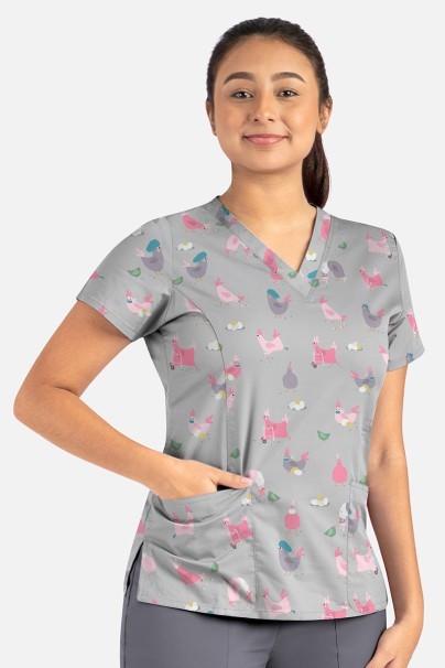 Women’s Maevn Prints scrub top Hot Chicks-1