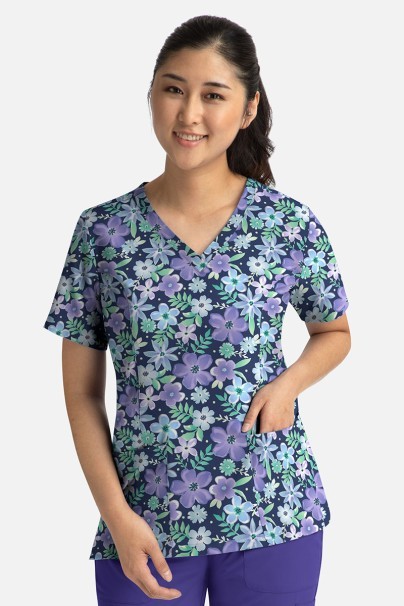 Women’s Maevn Prints scrub top Spring Fantasy-1