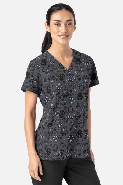 Women’s Maevn Prints scrub top Regal Paws-1